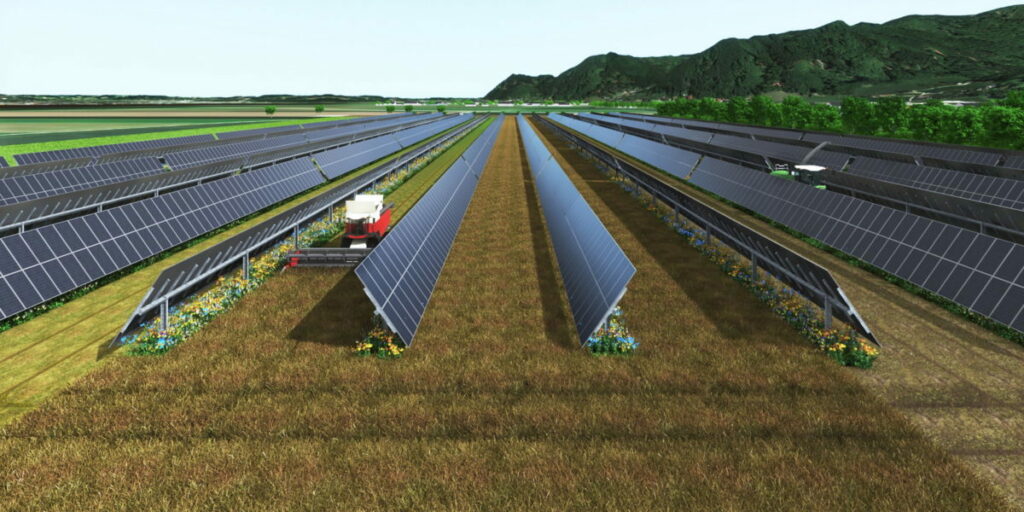 BILD zu OTS - Der Erntemodus ãAckerbauÒ ermglicht gr§tmgliche Durchfahrtslichte, angepasst an unterschiedlichste Erntemaschinen. © EWS Consulting GmbH