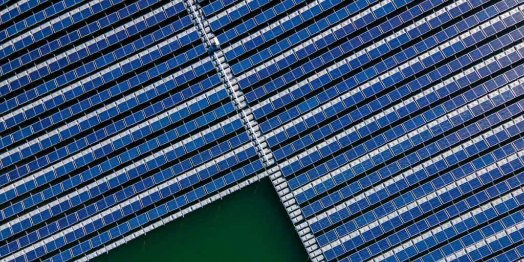 Floating-PV-Anlage von Axpo in Frankreich