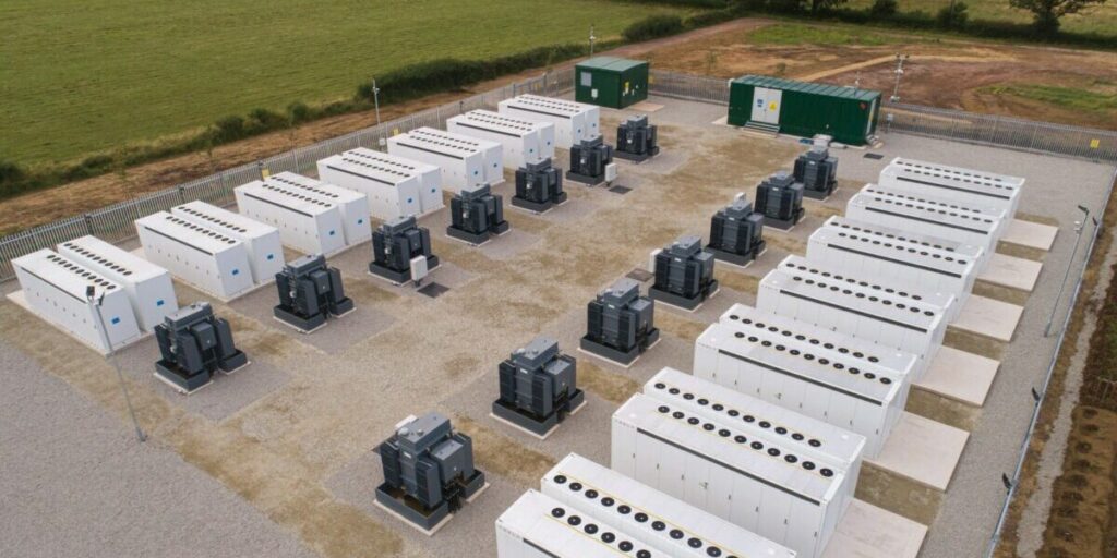 Batteriespeicher, FRV, England