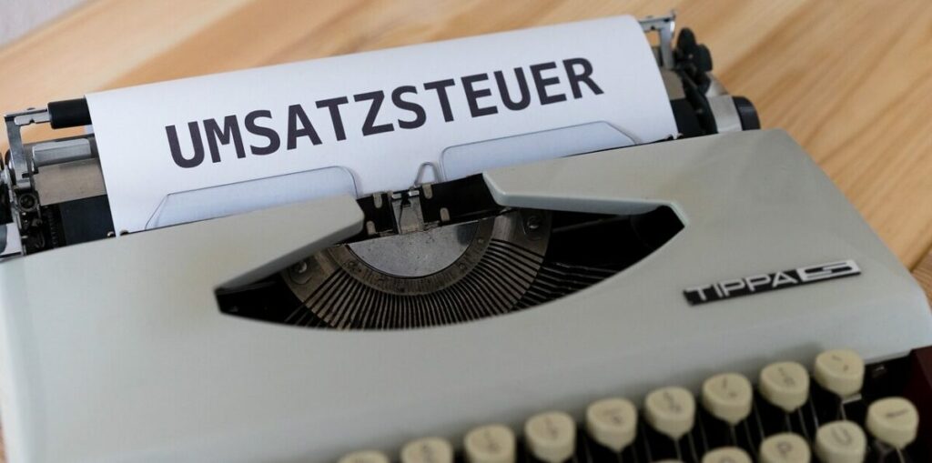 Umsatzsteuer, Schreibmaschine