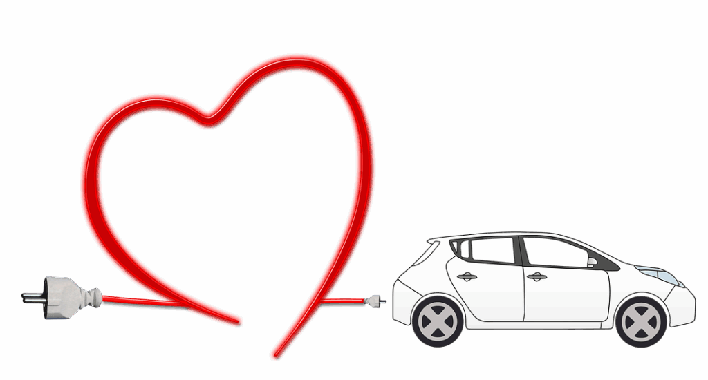 Elektroauto, Herz, Pixabay