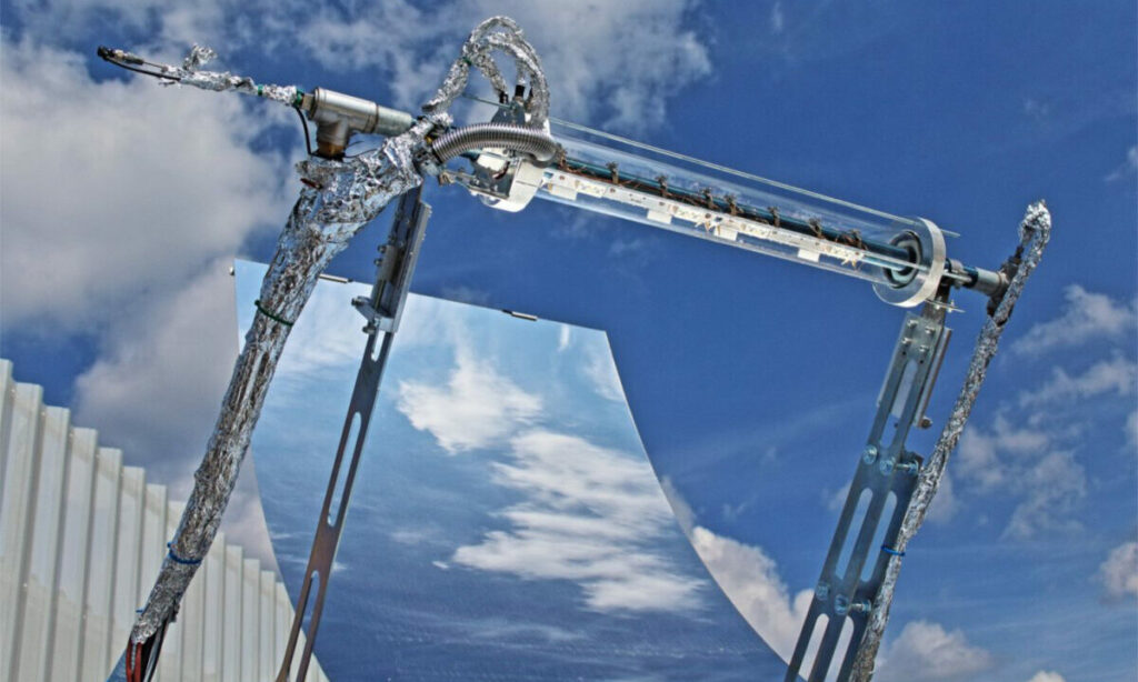 Parabolrinnen-Solarmodule, TU Graz, Februar 2024