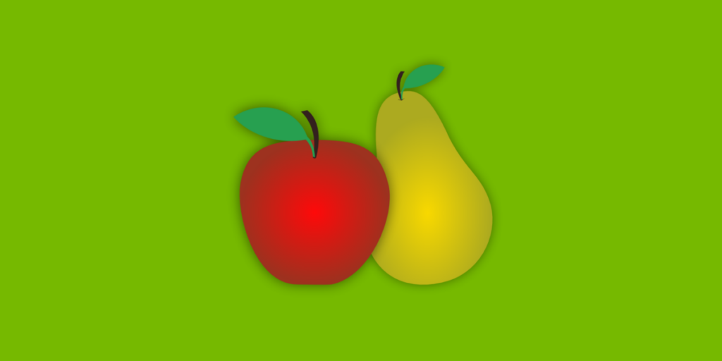 Äpfel, Birnen