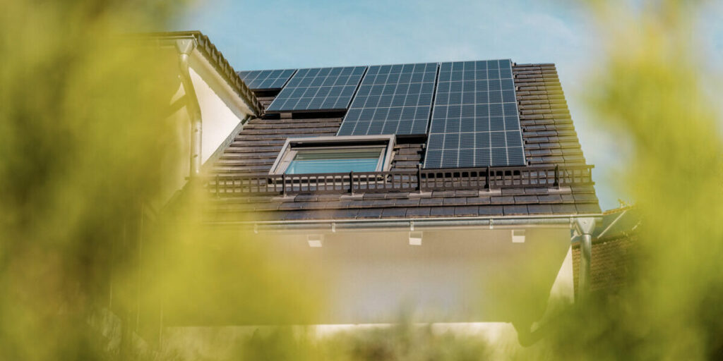 Photovoltaik-Anlage, Einfamilienhaus, Aufdach