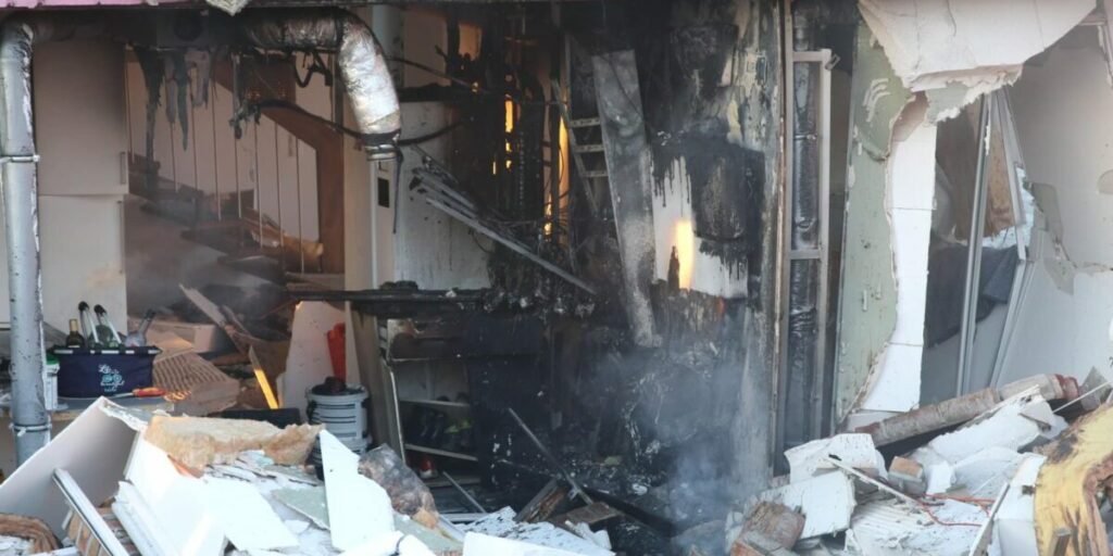 Haus Explosion Batteriespeicher