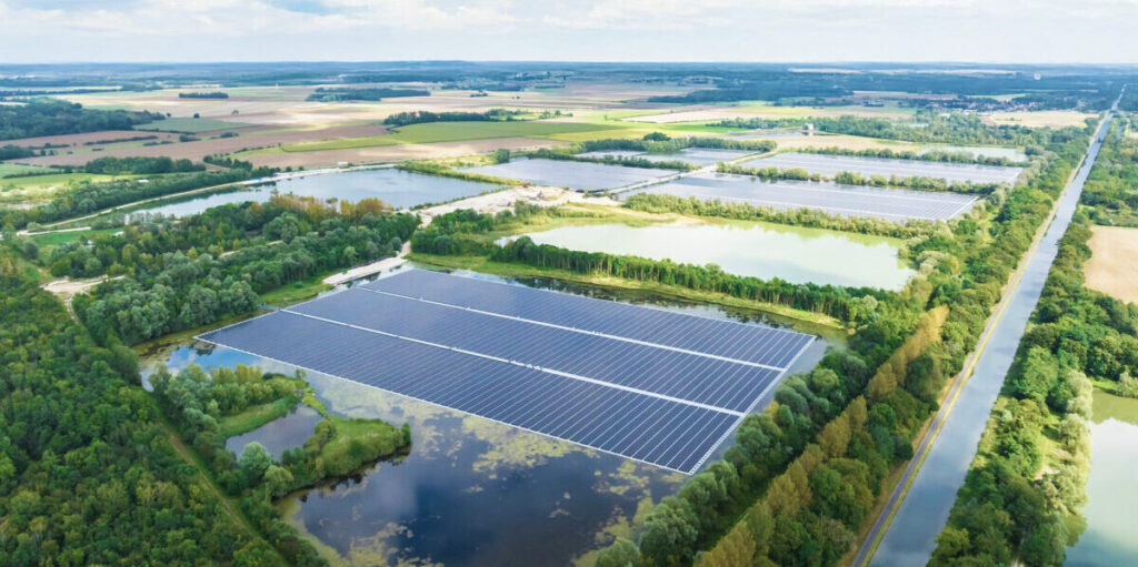 Schwimmender Photovoltaic-Park Les Îlots Blandin, Frankreich