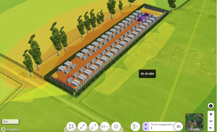 Batteriespeicher, Geräuschemission, Planungssoftware