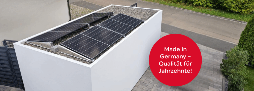 Ilzhöfer, Mini-Photovoltaik-Anlage, Flachdach, Carport