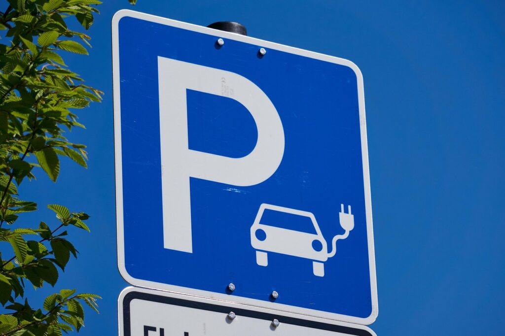 Elektromobilität, Parkplatz