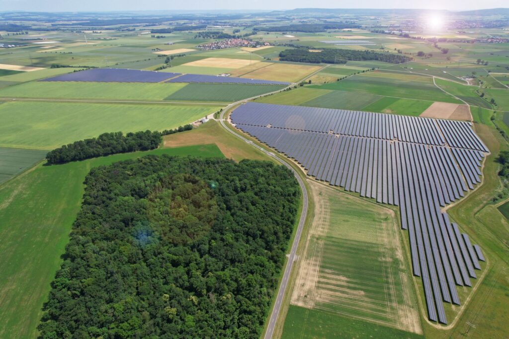 Belectric, Luftaufnahme, Solarpark "Herleshof", 2025