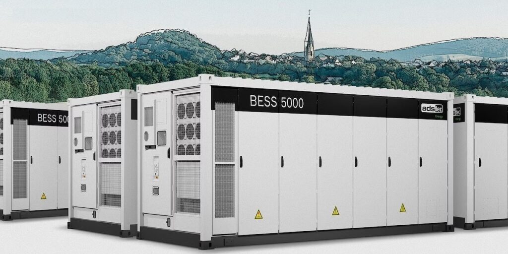 ADS-Tec, Illustration, Batteriespeicher-Projekt Süddeutschland, Ankündigung September 2025