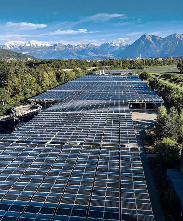 dhp, Solarfaltdach, Schweiz, Abwasserreinigungsanlage ARA Thunersee
