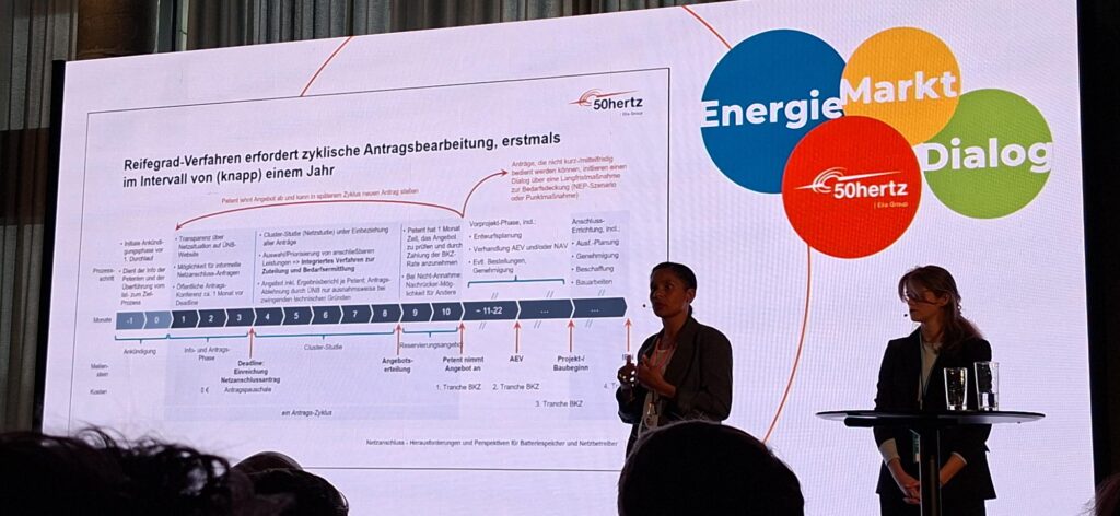 50 Hertz Energiemarktdialog 2025, Präsentation des Reifegradverfahrens durch Valerie Bischof von 50 Hertz
