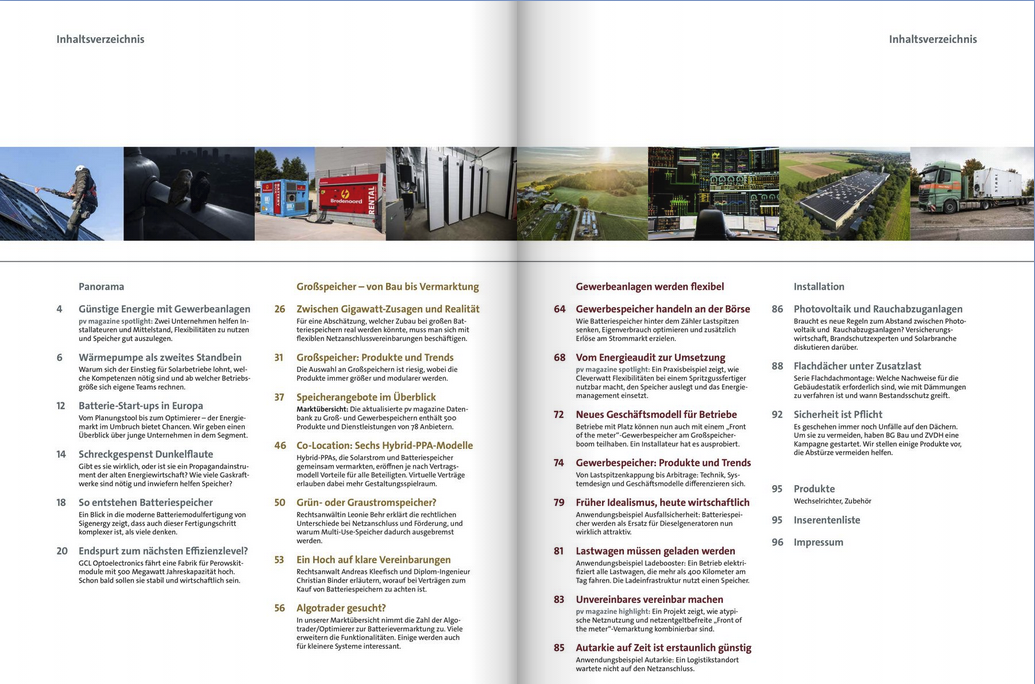 pv magazine Deutschland Februar 2026 TOC