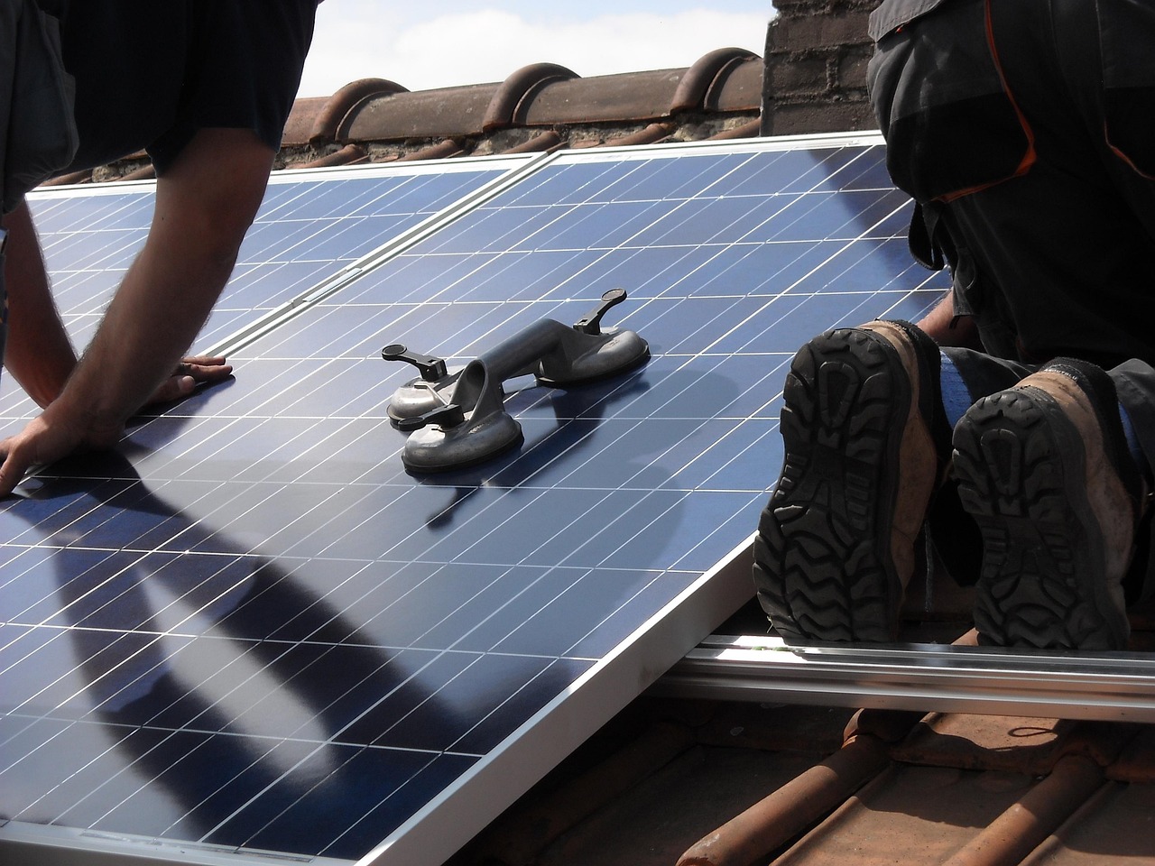Montage, Solarmodule, Dach