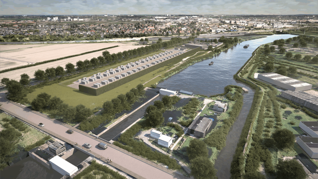 Visualisierung: Flower, geplanter 400 Megawattstunden Speicher in Hamburg-Bergedorf