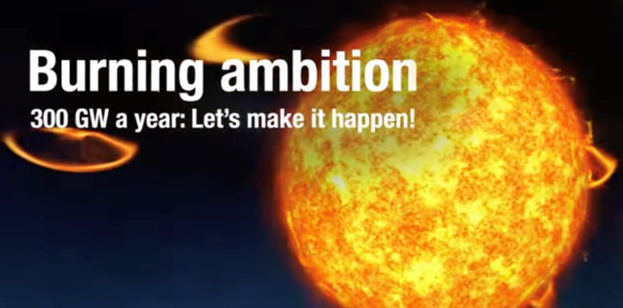 Animation zur 300 GW-Initative von pv magazine und Solarpraxis vom 20.09.2012