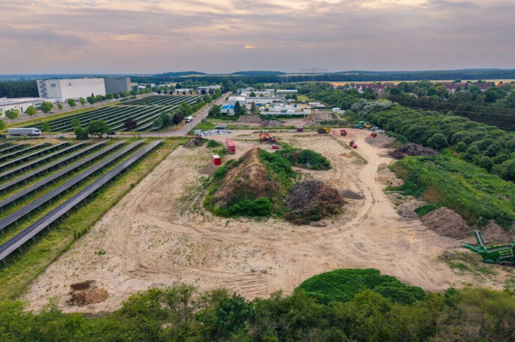 Auf diesem Areal wird der 190 MWh-Batteriepark im Ortsteil Apollensdorf (Lutherstadt Wittenberg) entstehen