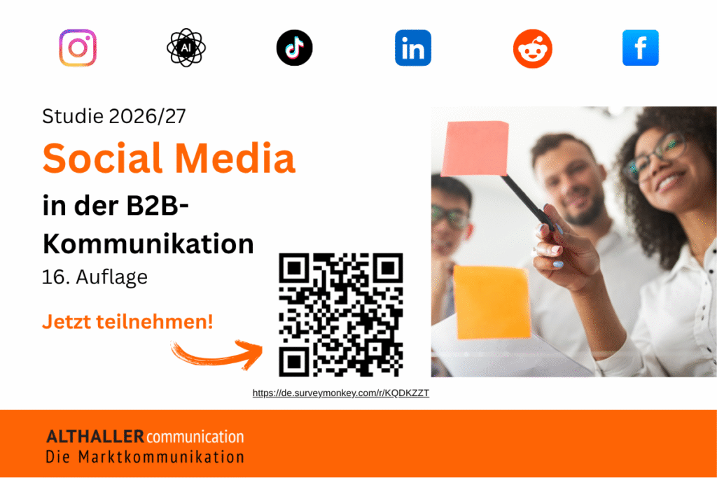 Key Visual der B2B Social Media Studie 2026/27
