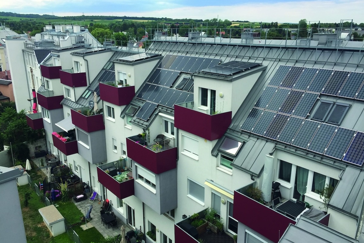 Österreich, Photovoltaik-Anlage, Aufdach, Stammersdorfer Straße