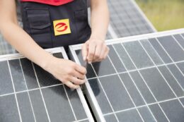 Photovoltaik, Handwerk, Solarmodul, Montage