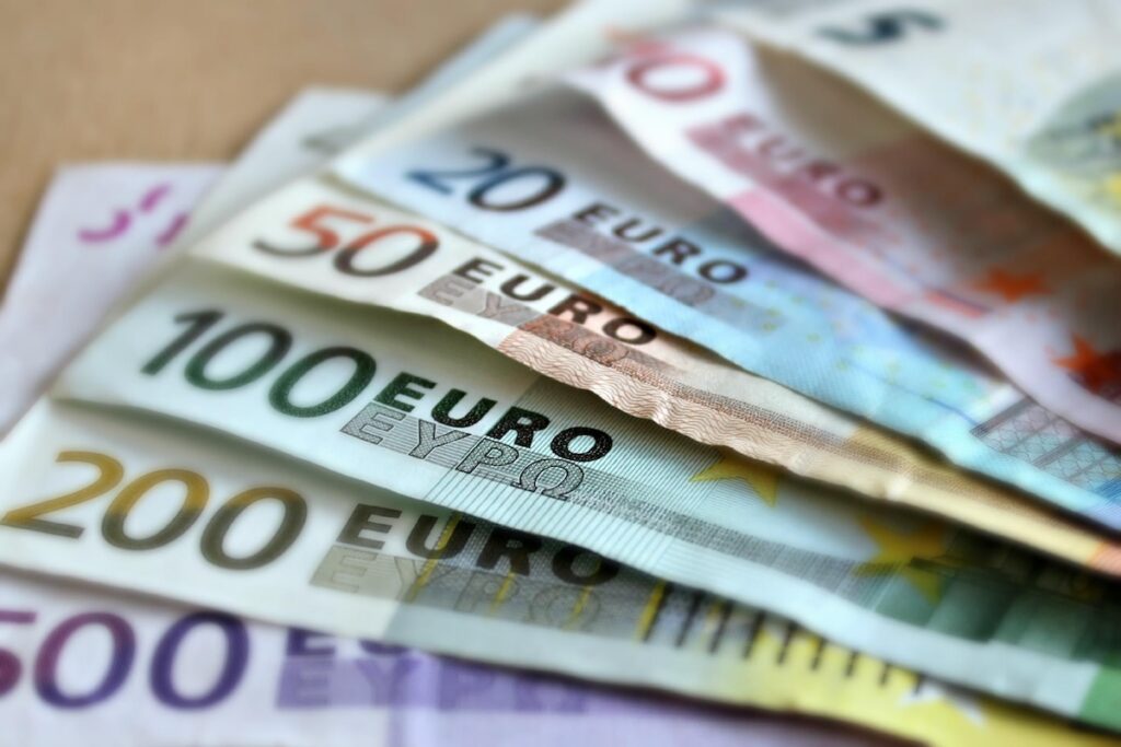 Geld, Banknoten, Finanzen, Steuer, Euro-Scheine