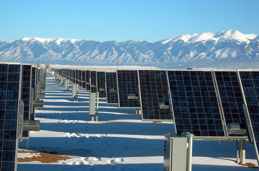 Solarmodule, Großkraftwerk, Nachführung