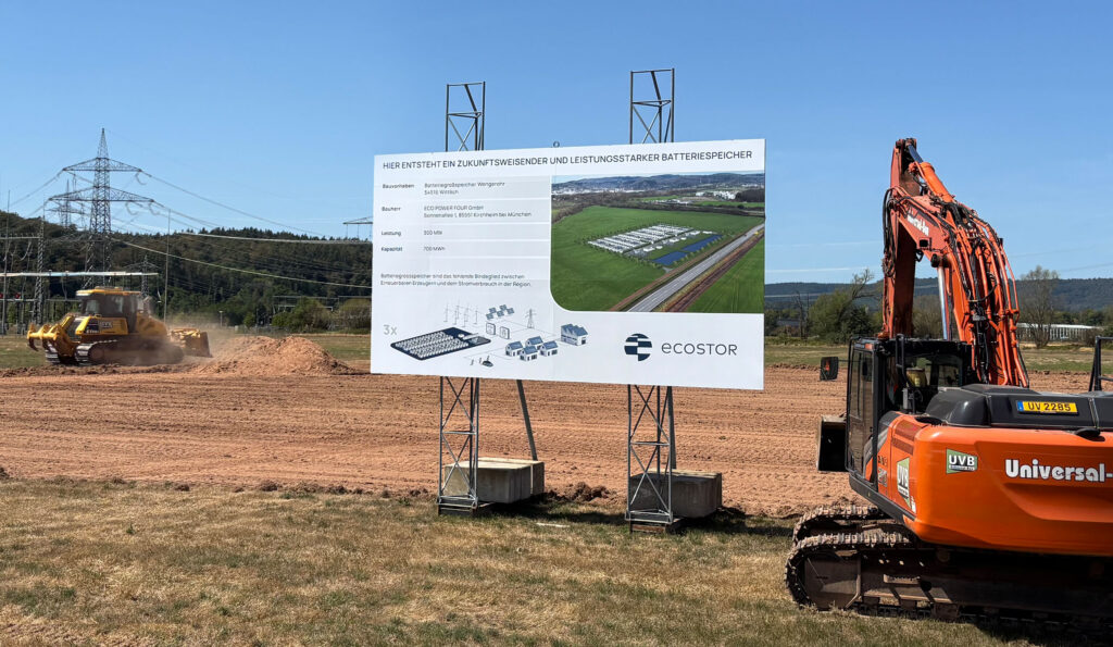 Eco Stor, Baustart, Batteriespeihcer