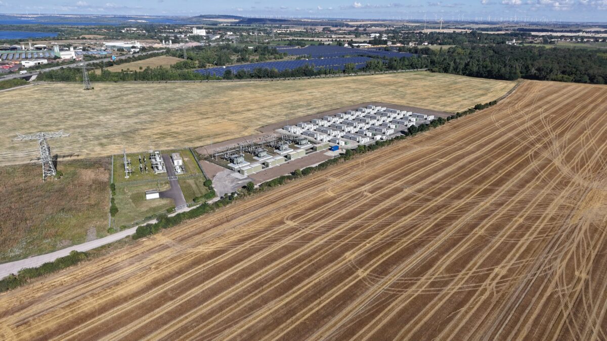 Münch Energie Batteriespeicher in Leuna/Krumpa