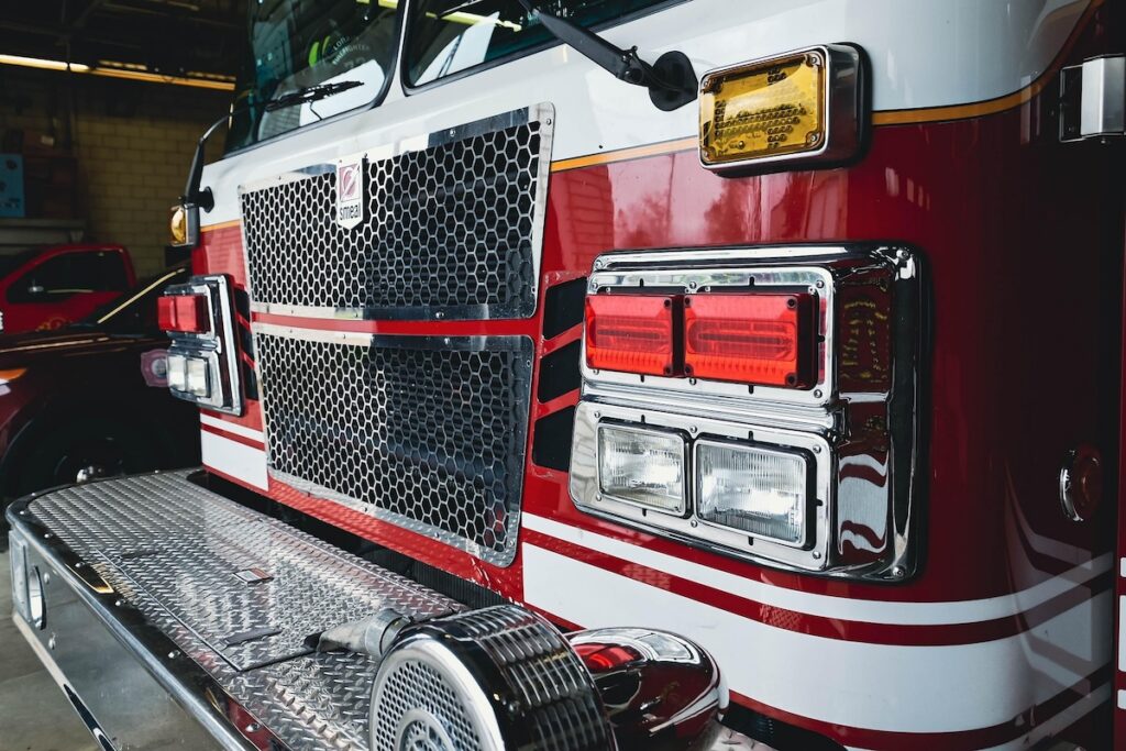 Feuer, Feuerwehr, Feuerwehrauto, Fire Truck, UK, Großbritannien