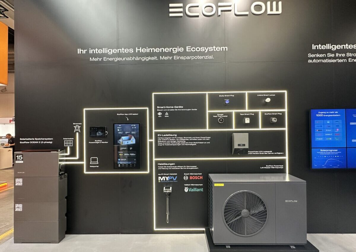 Heimenergie Ecosystem von Eco Flow auf der Messe in Zürich