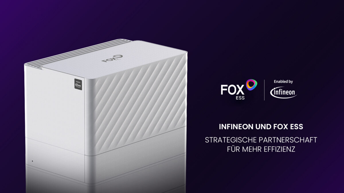 Fox ESS setzt auf CoolSiC™-Technologie von Infineon und erreicht bis zu 98,78 % PV-Wechselrichterwirkungsgrad sowie 98,47 % Batterieeffizienz.