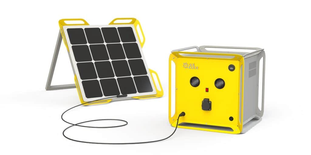 Batteriewürfel Solcube soll Camping Generatoren ersetzen