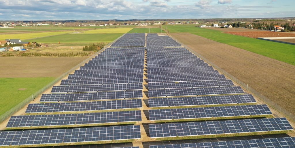 Solarpark von R.Power bei Posten, Polen