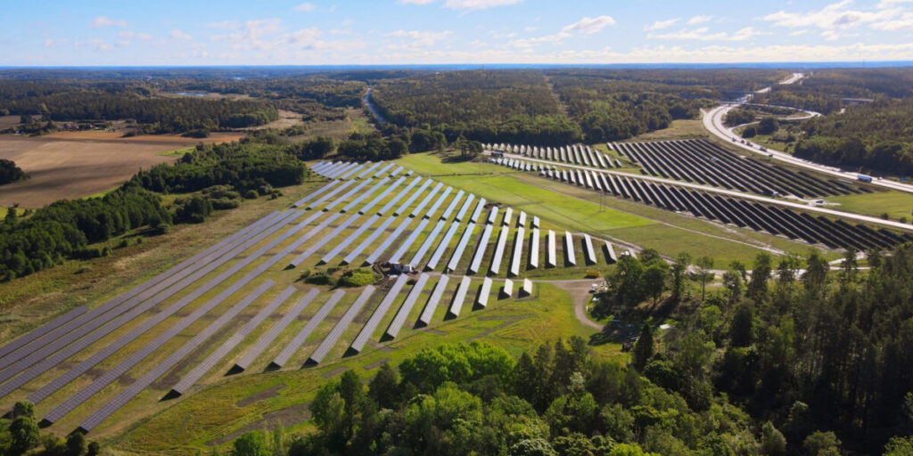 Solarpark in Schweden
