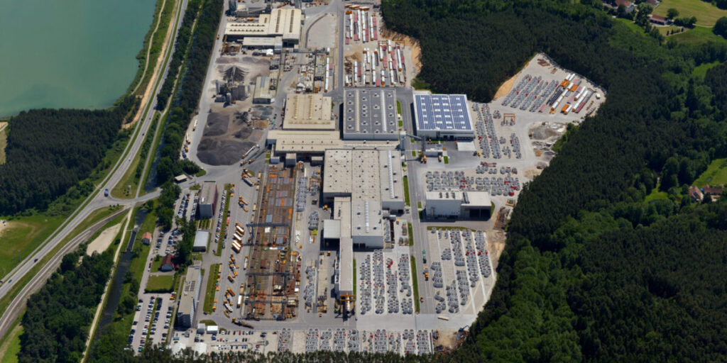 Betriebsgelände der Max Bögl Wind AG in Sengenthal