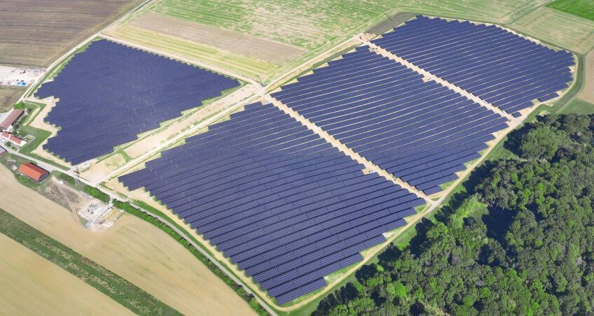 Solarkraftwerk, Solarpark, Freiflächenanlage Deubach, Baden-Württemberg, Deutschland, 48 MW, Inbetriebnahme Februar 2024, Belectric