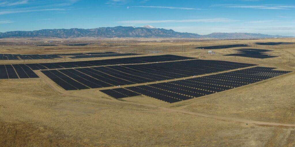 Solarkraftwerk Pike Solar in Colorado, USA, Projekt von Juwi für Deriva Energy, 223 Megawatt, Februar 2024