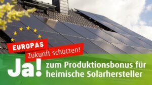 Enerix, Ja zum Produktionsbonus, Solarindustrie