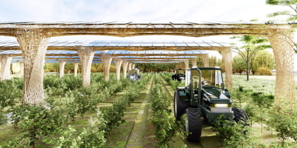 AgroSolar.FibR Agri-PV-Anlage aus nachwachsenden Rohstoffen