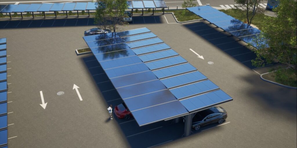 UV Energy, Parkplatz Überdachung