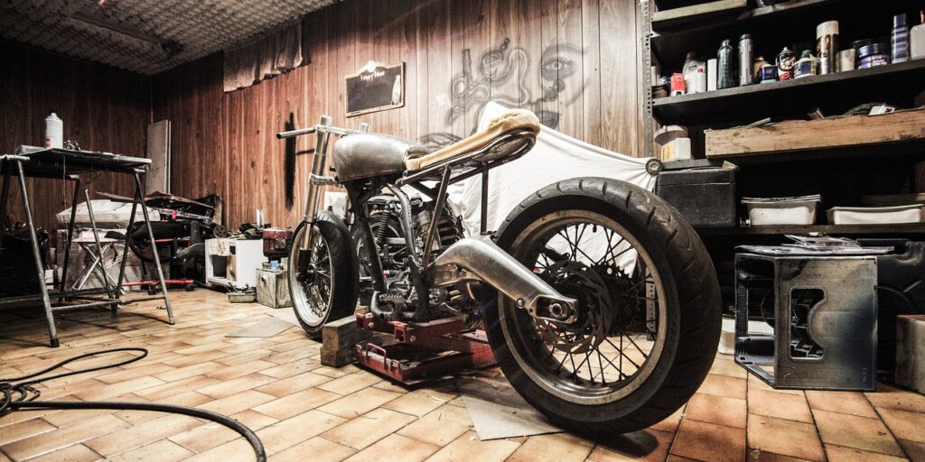Motorrad, Garage