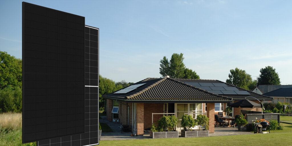 Sharp, Topcon-Modul, all black, Dachanlagen