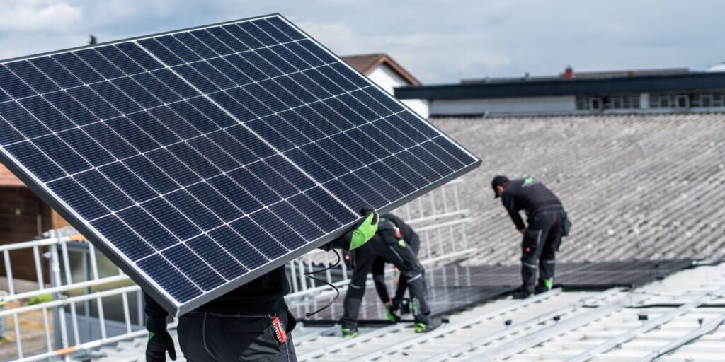 Febesol, Installation, Dachanlage