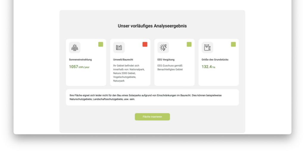 Tool, Flächenanalyse
