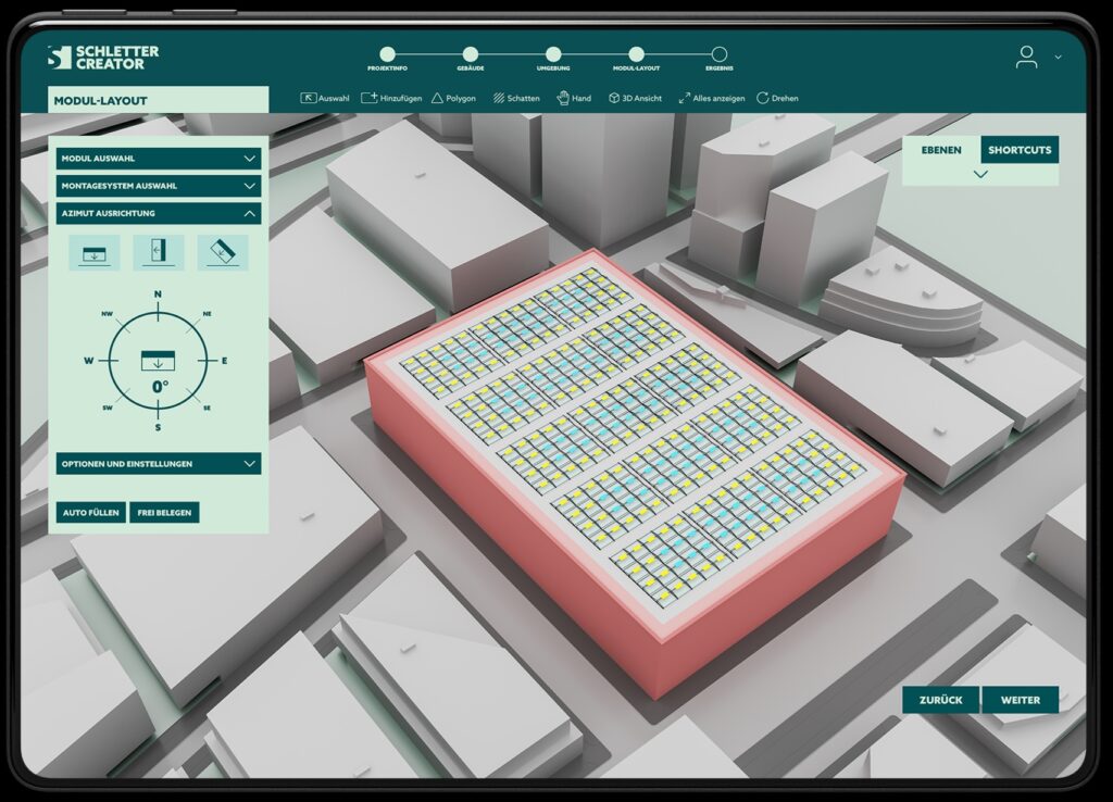 Planungssoftware, Schletter Creator