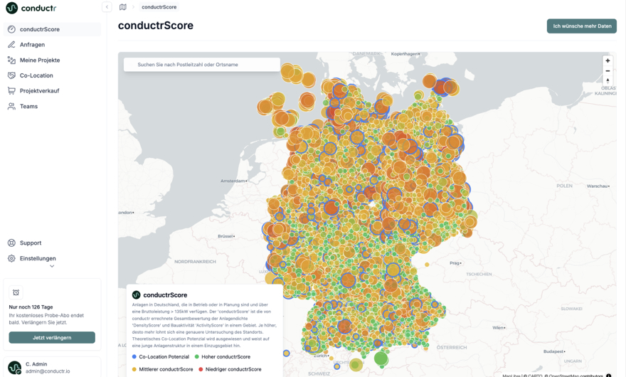 Conductr, conductrScore, Screenshot