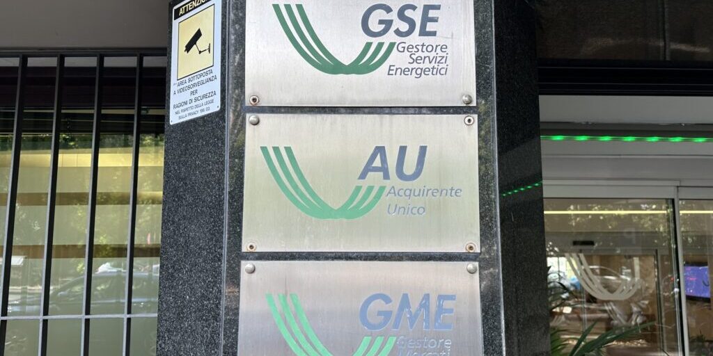 Italien, Eingang, GSE