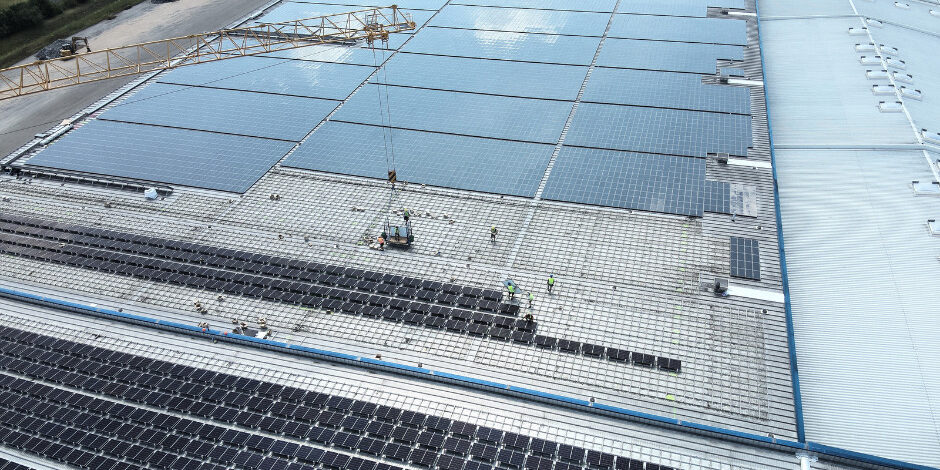 Revaamping von Photovoltaik-Dachanlage in Philippsburg durch PV3 und Schletter