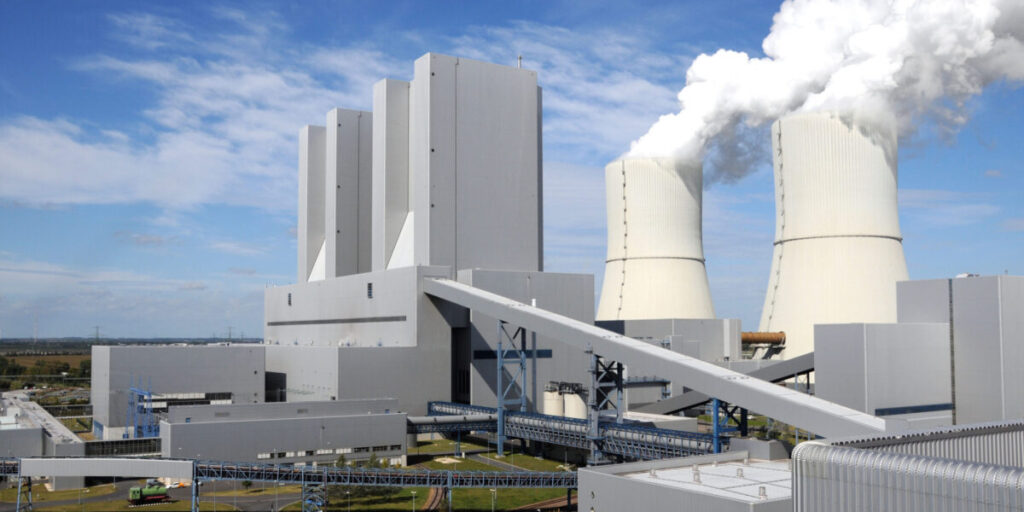 Braunkohlekraftwerk Lippendorf in Sachsen